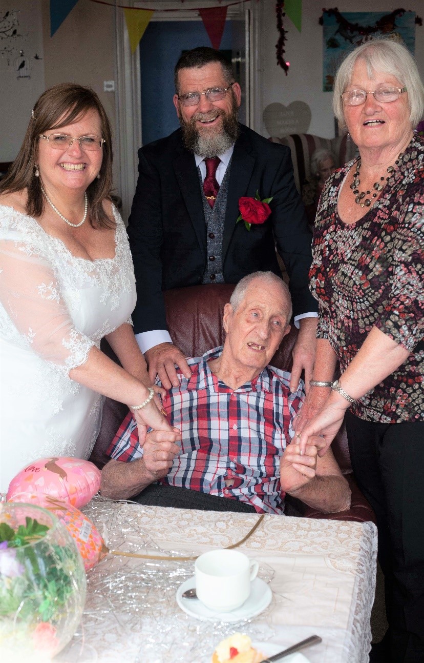 Devon Nursing Home Newlyweds Visit Bride's Father